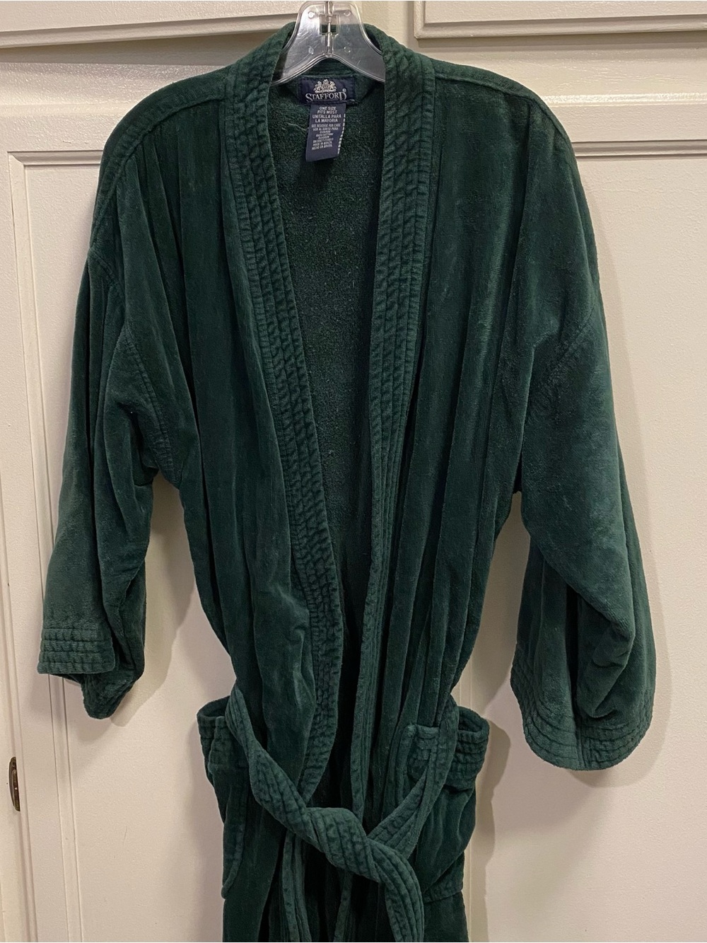 Stafford Men’s Green Velvet Robe